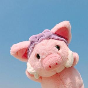 超可爱的粉色猪猪头像