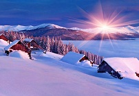 冬季大雪图片唯美 美好的一幕